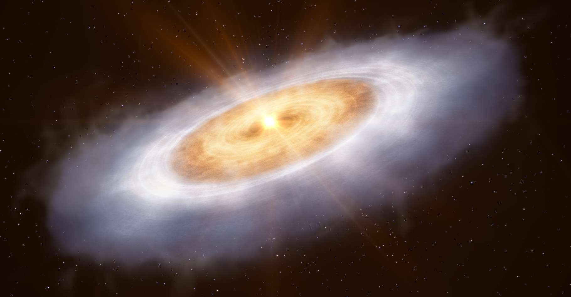 The missing ring of water is found more than 1,000 light-years from Earth