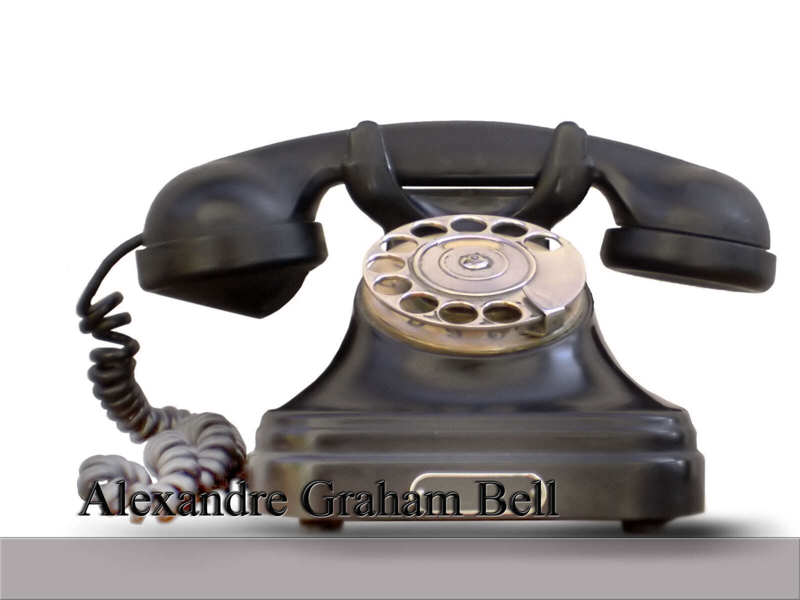 Alexandre Graham Bell, inventeur du téléphone en 1876 - Fond d'écran et ...