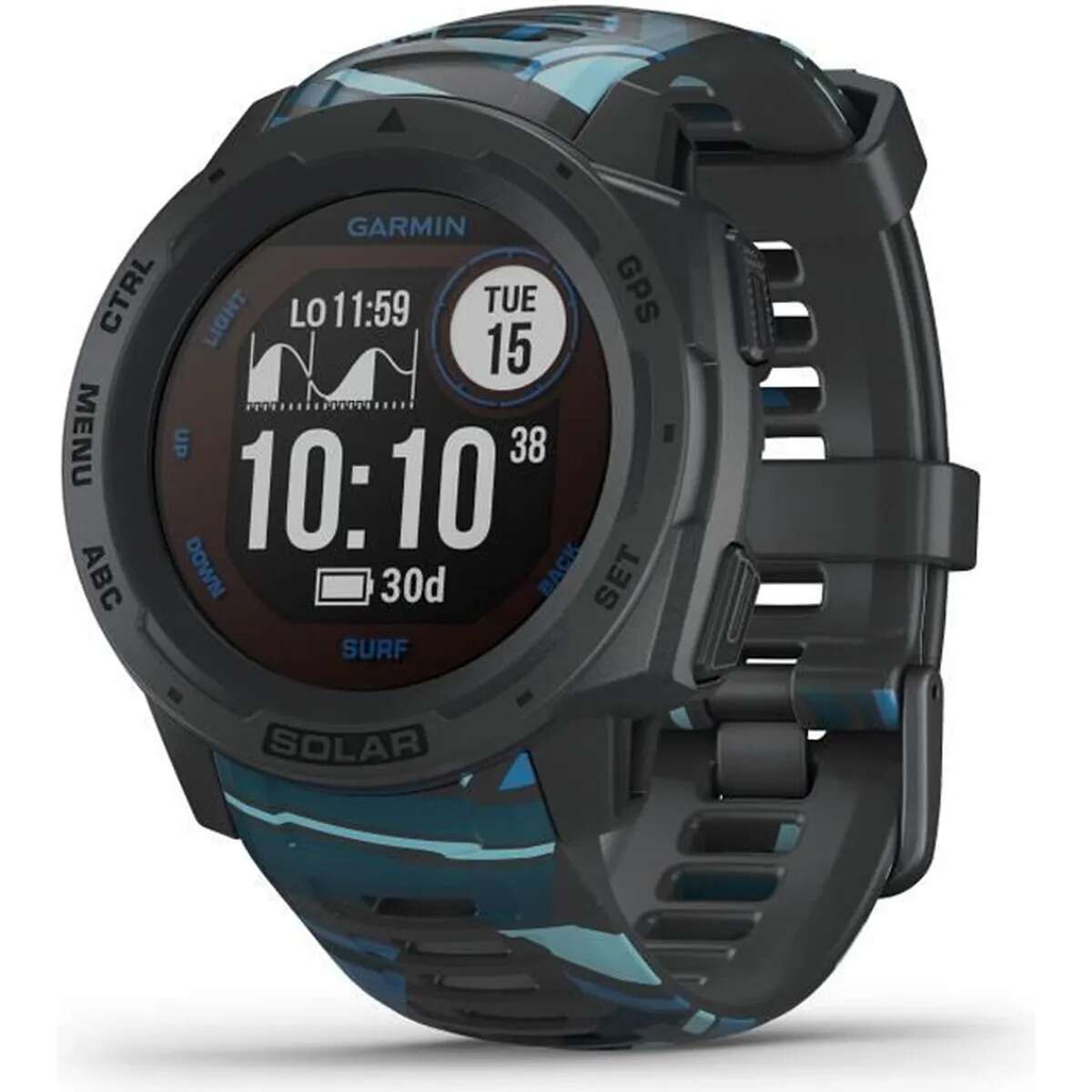 Treat yourself to the Garmin Instinct Solar Surf connected watch at a bargain price on Cdiscount