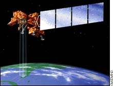 Landsat, 30 ans d'activités Dessin d'artiste du satellite Landsat 7