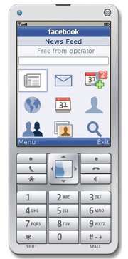 Facebook Phone : le retour Une esquisse de ce qui pourrait être un téléphone Facebook. © Facebook - Utilisation réservée