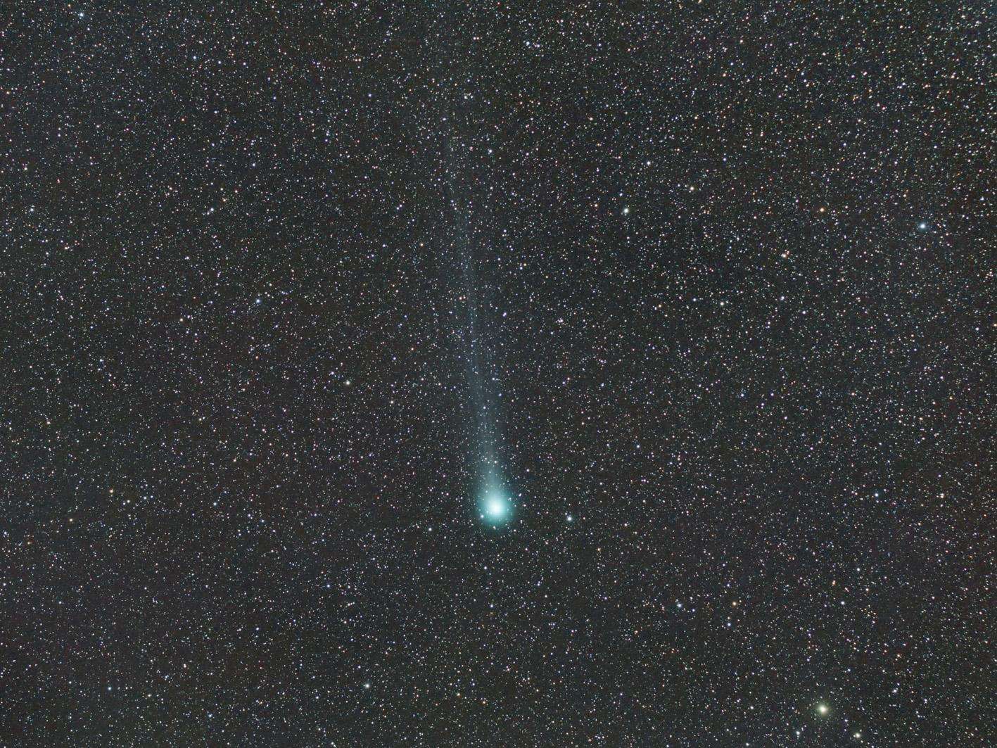 La comète C/2014 Q2 (Lovejoy) prise en photo le 12 février 2015. © Fabrice Noël