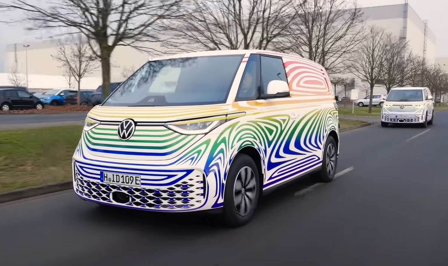 Le combi électrique Volkswagen ID. Buzz sera officiellement dévoilé le 9 mars. © Volkwagen