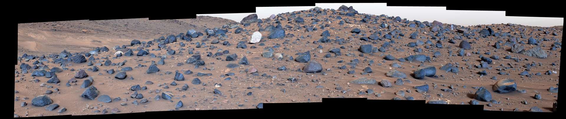 An unparalleled white rock was discovered on the surface of Mars by a rover