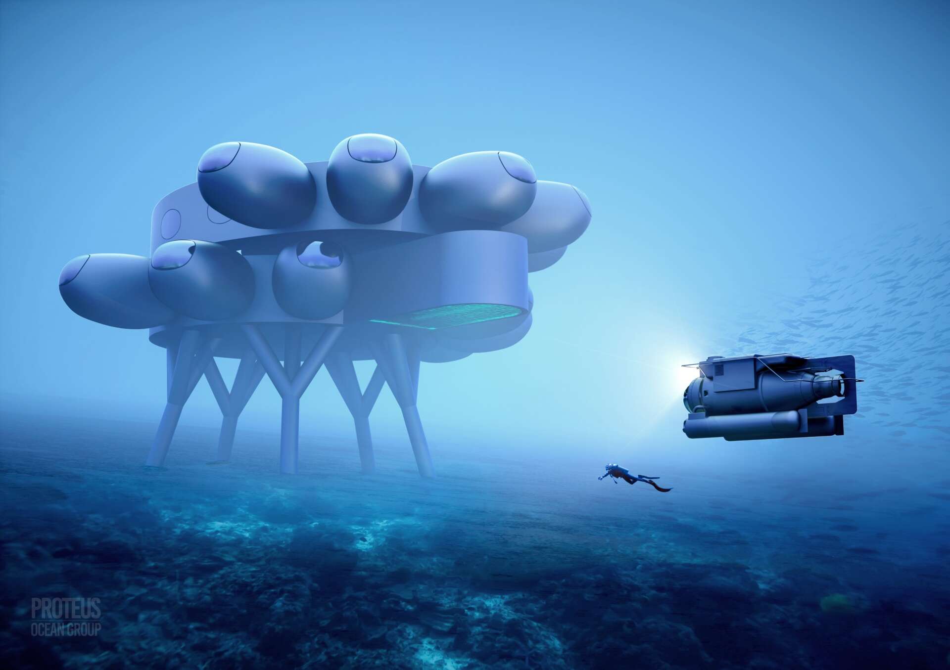 Proteus : la station spatiale sous-marine de Fabien Cousteau