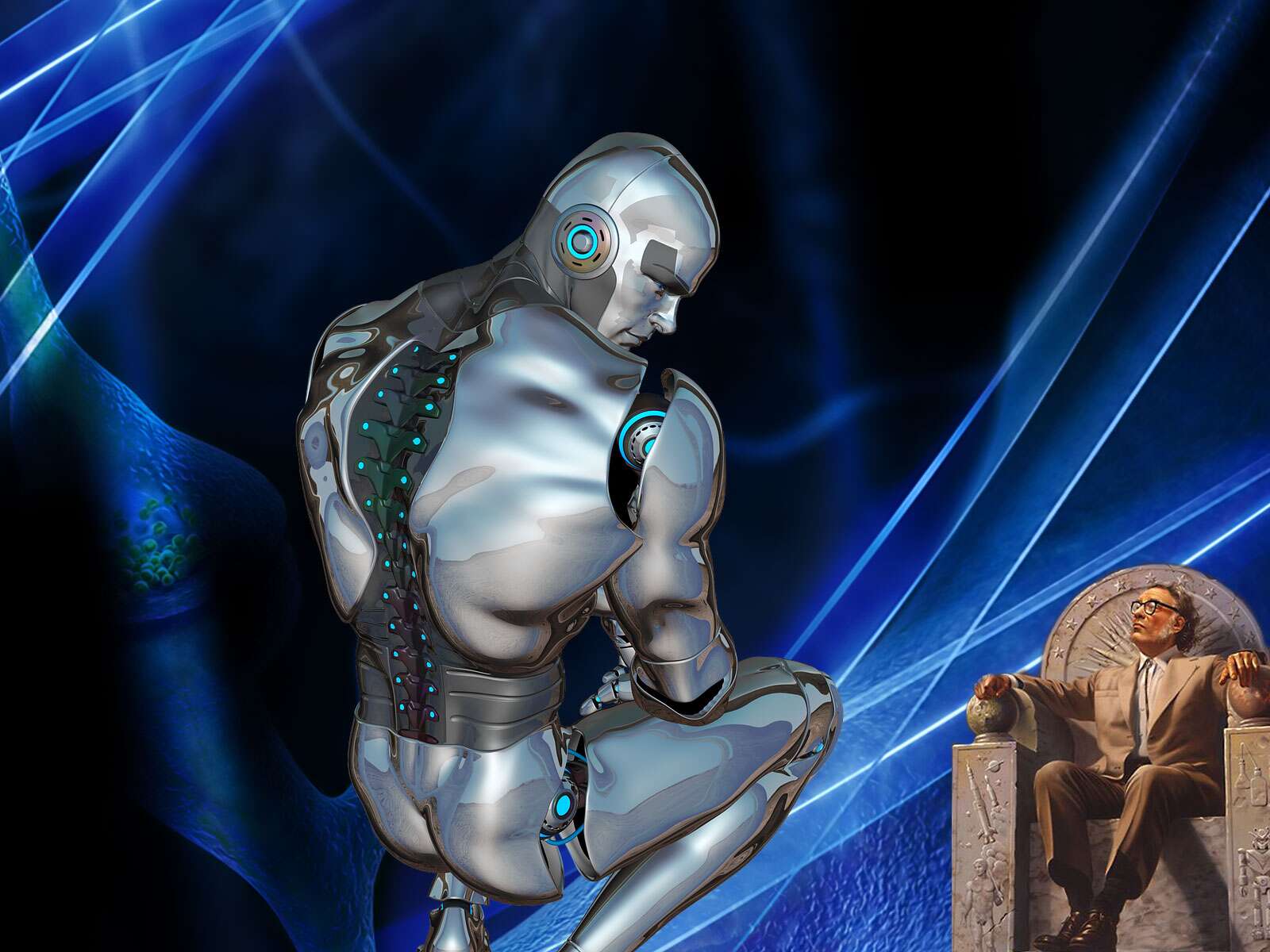 Isaac Asimov les trois lois de la robotique Fond d