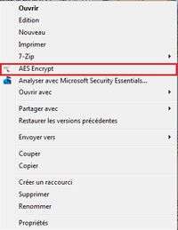 Windows : chiffrer un fichier avec AES Crypt Tout fichier peut être chiffré avec AES Crypt, le temps de chiffrement dépendant bien entendu de son poids. © Guénaël Pépin