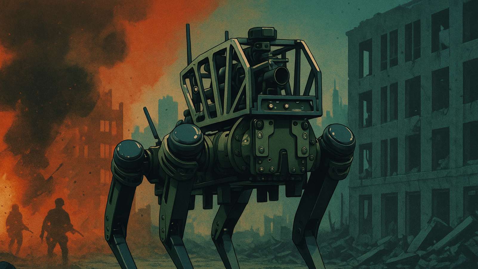 Terrifiant mais rÃ©el : ce robot-chien armÃ© est dÃ©jÃ  sur le terrain