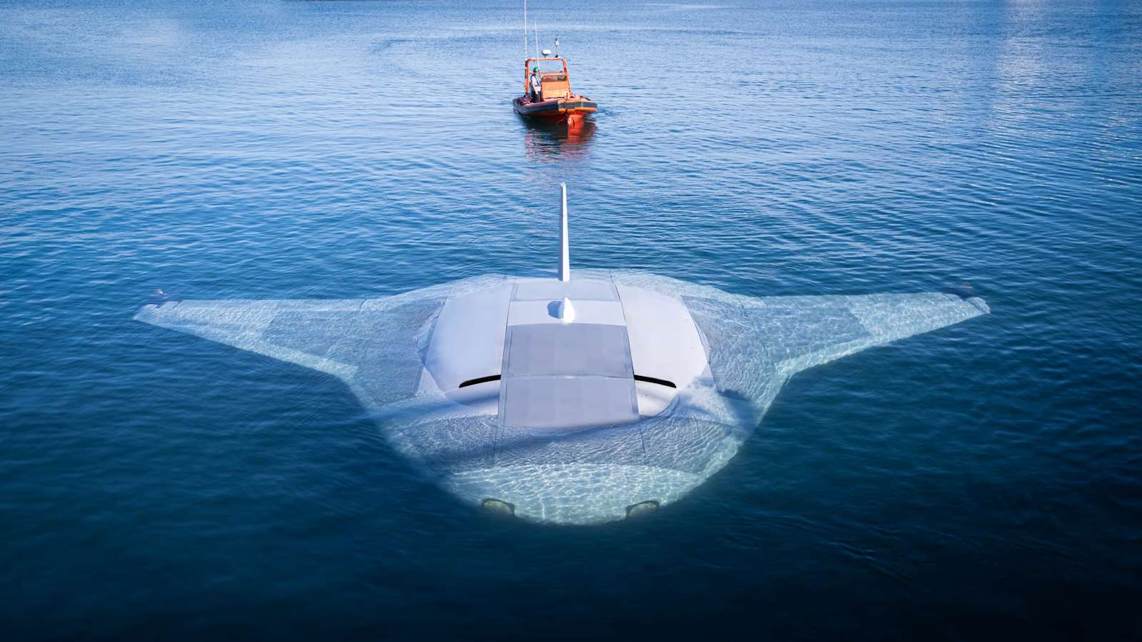 Regarder la vidéo Premières images de Ray Manta, le drone sous-marin de combat de la Darpa