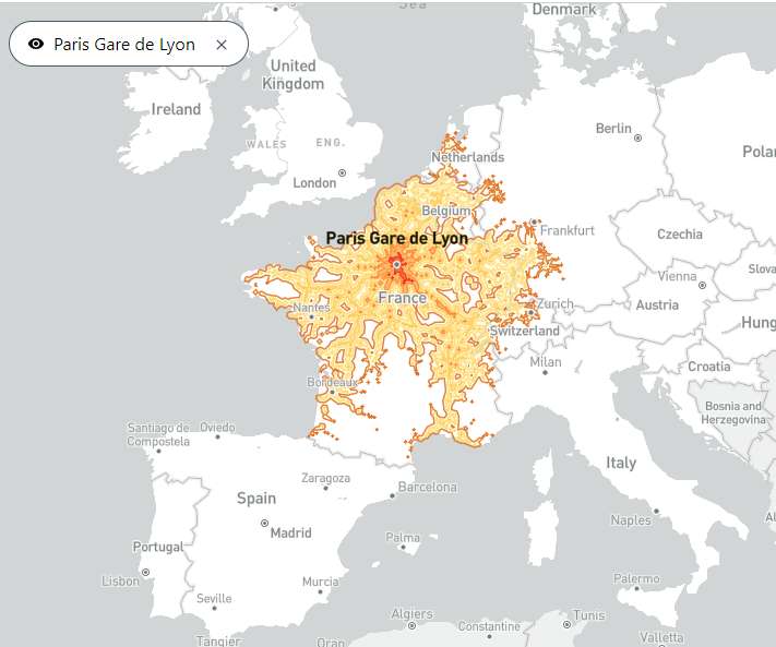 Voyage bas carbone : ce site vous présente toutes les destinations à moins de 5 h de train de chez vous