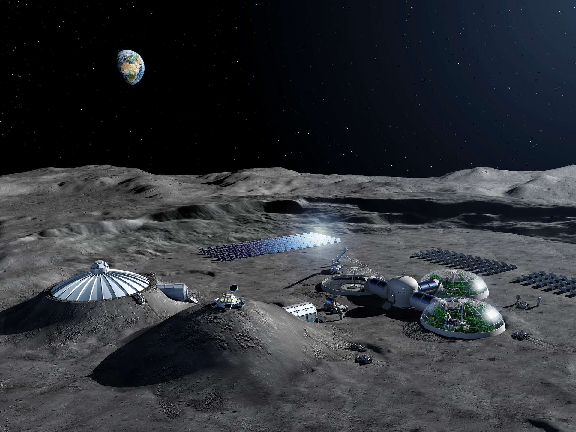 NASA lunar rover drone swarm concept art Interoperability and the "API-First" Space Race