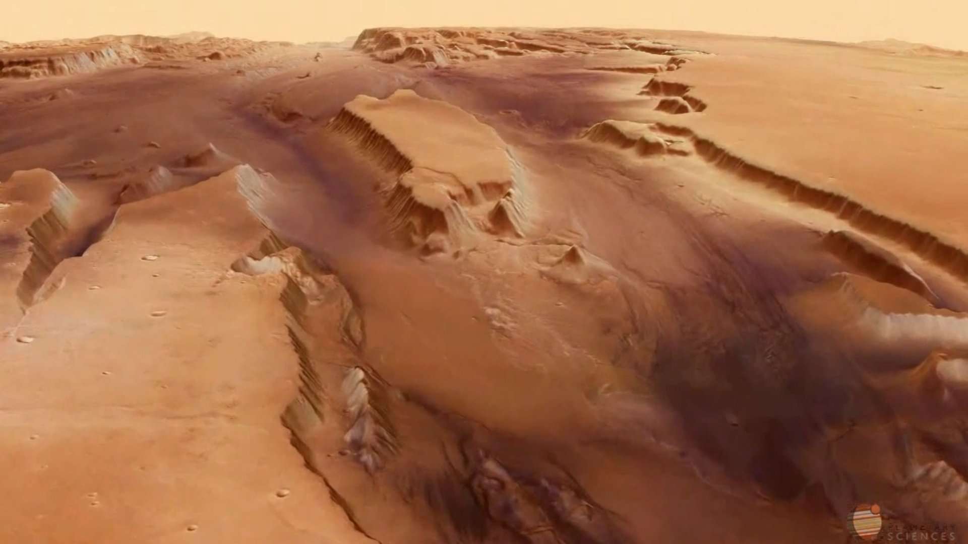En vidéo : sur Mars, une plongée dans la vallée géante Kasei Valles