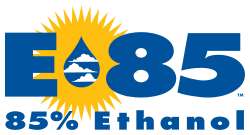 E85 Logo de l’E85 aux États-Unis. © DR