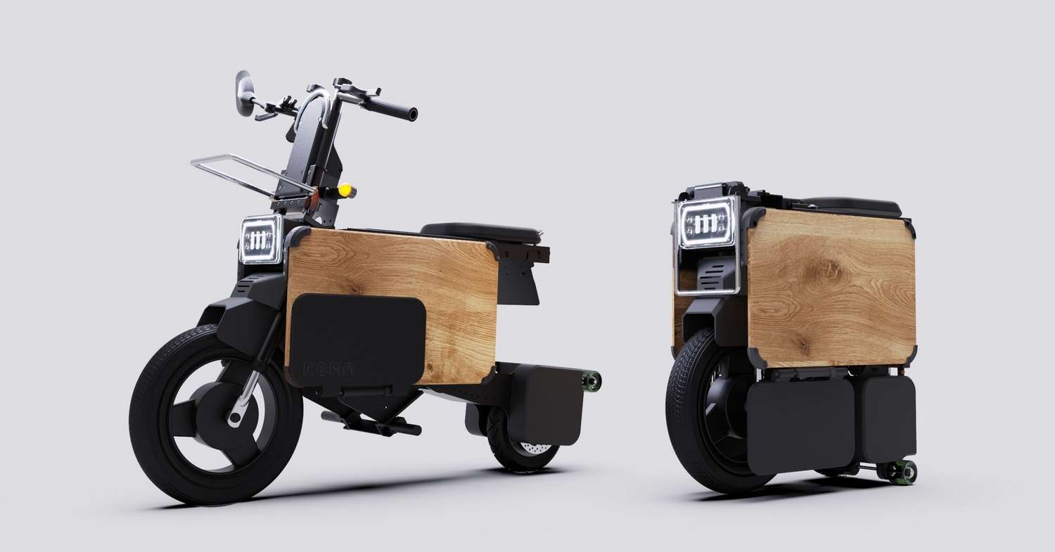 Ce scooter électrique est si compact qu'il tient même sous un bureau