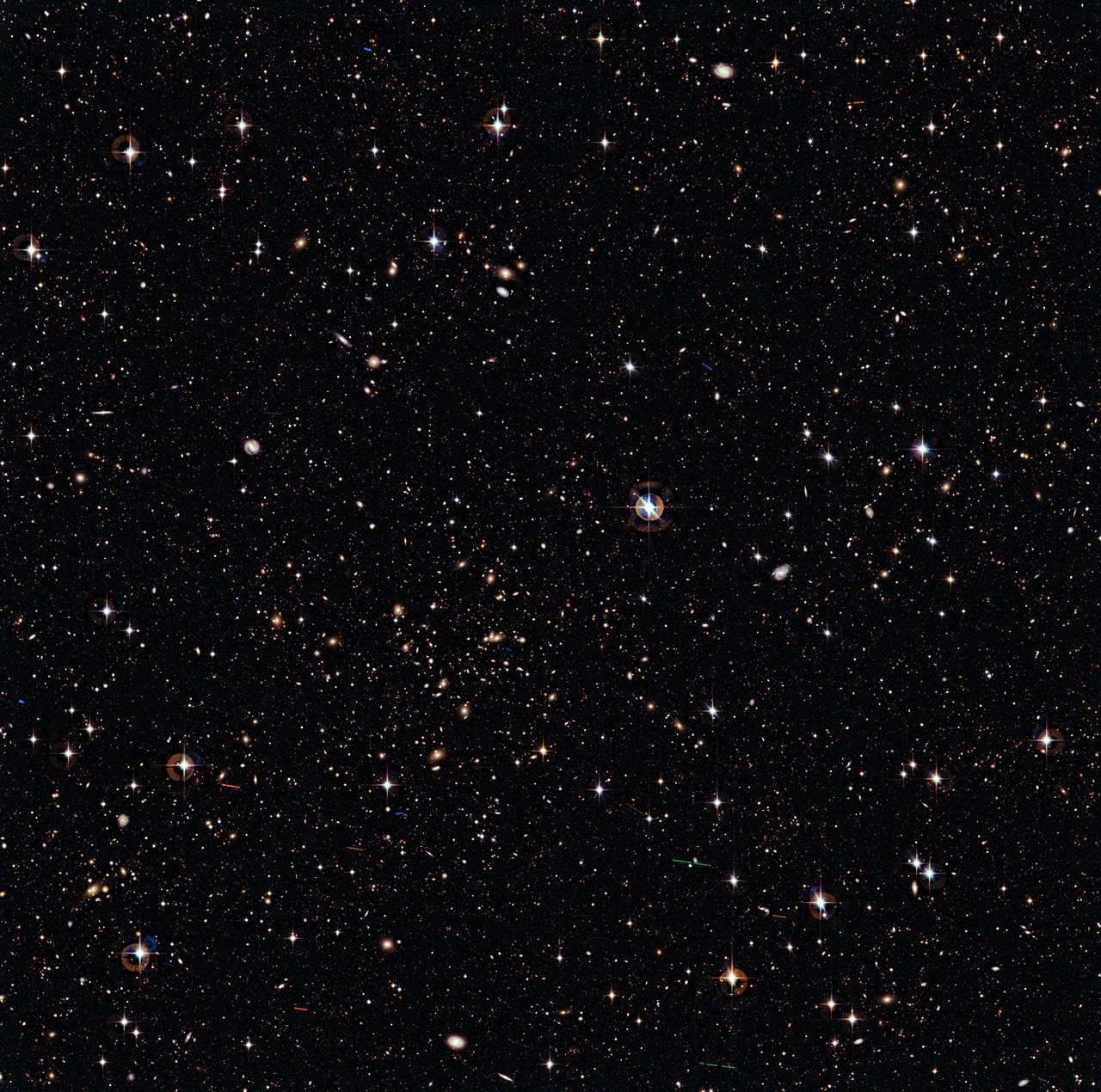 Aussi loin que porte notre regard, l'Univers est peuplé de milliards d'étoiles de sorte qu'il serait invraisemblable que la vie soit apparue seulement sur la Terre. Crédit Eso
