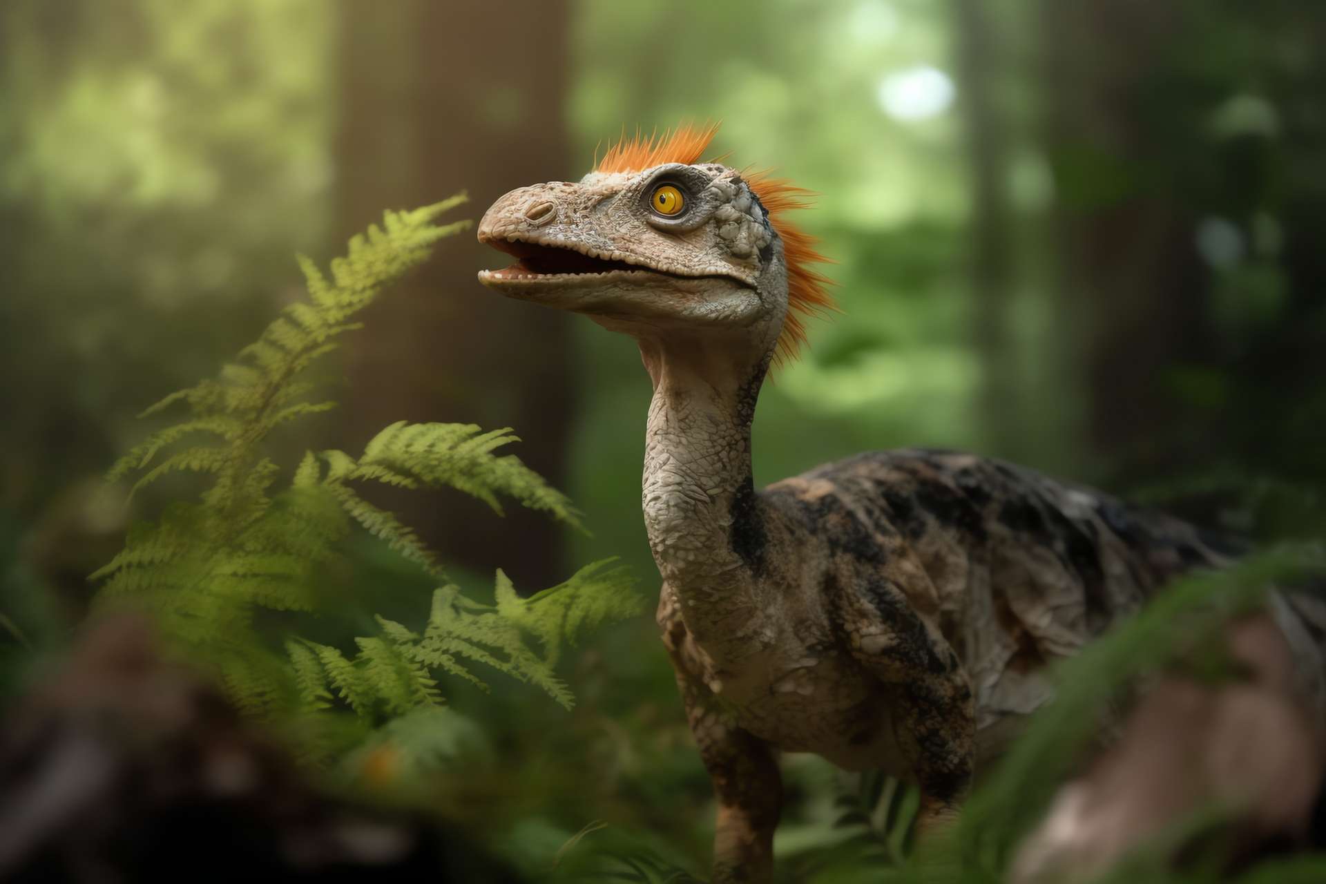 This is what the first feathered dinosaurs must have looked like!