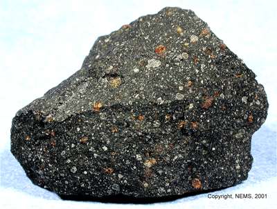 Un morceau de la météorite de Murchison. Crédit : Nasa