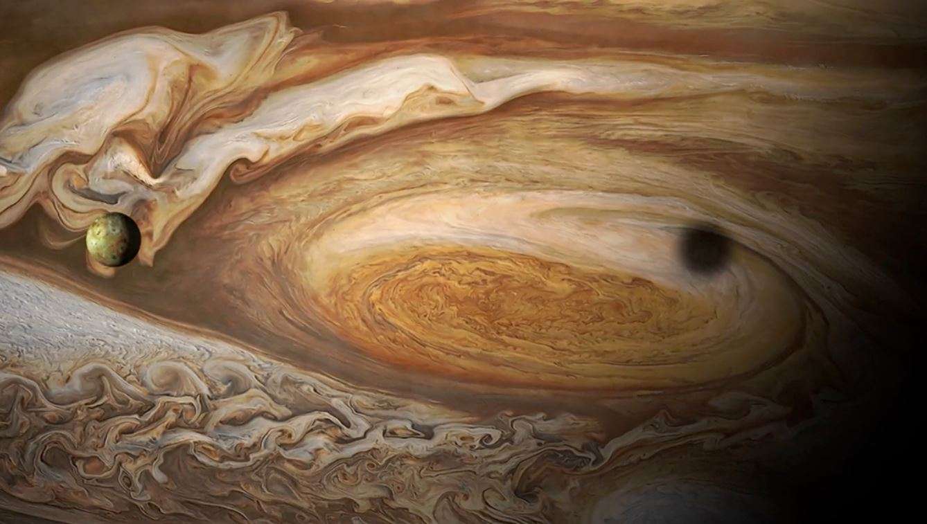 VidÃ©o | Jupiter : des images 3D du fascinant pÃ´le nord