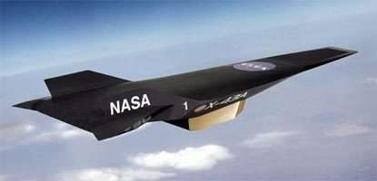 Vue d'artiste du X-43A.crédit NASA