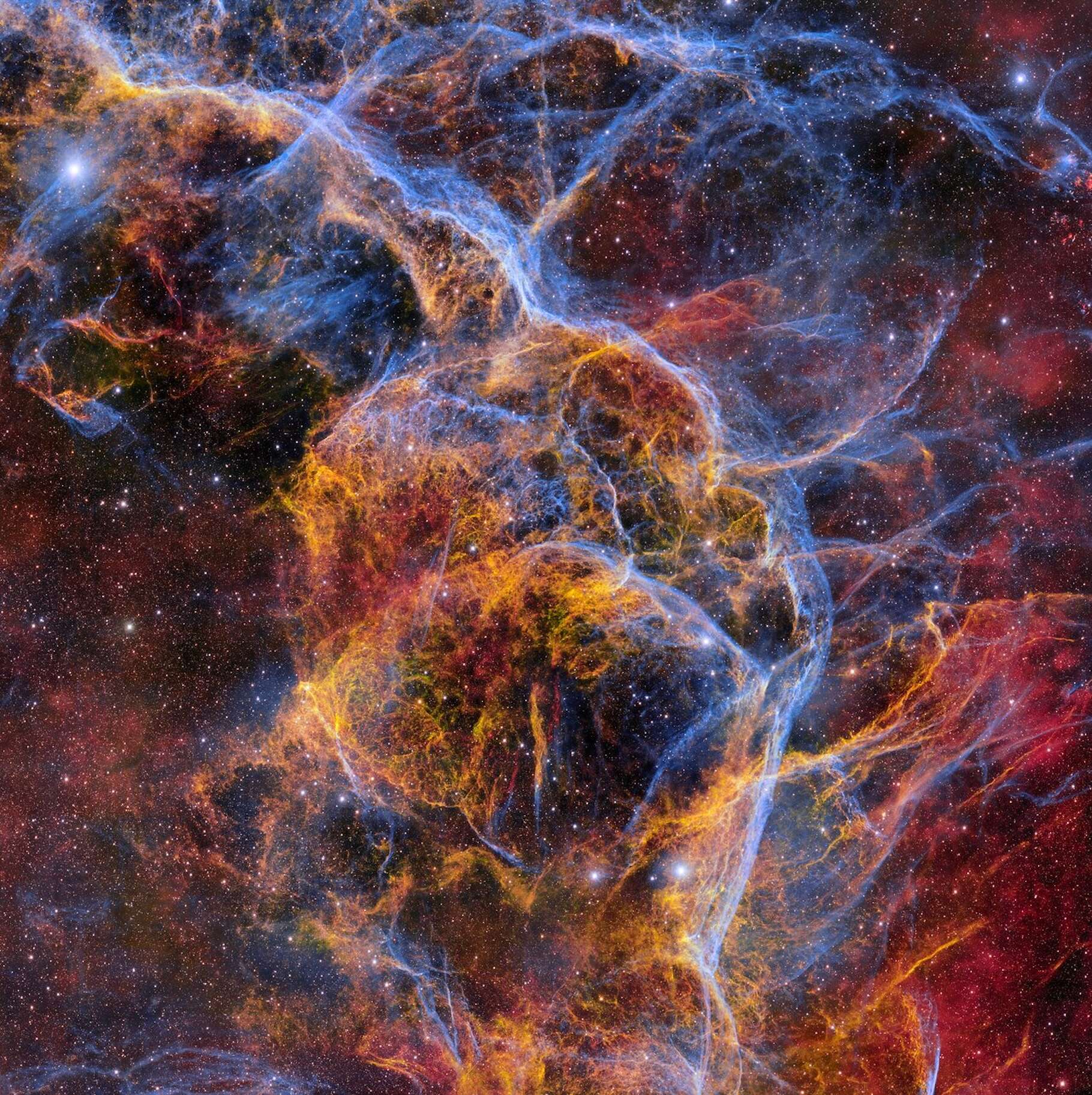 A wonderful picture of the remains of a star that exploded a few thousand years ago!