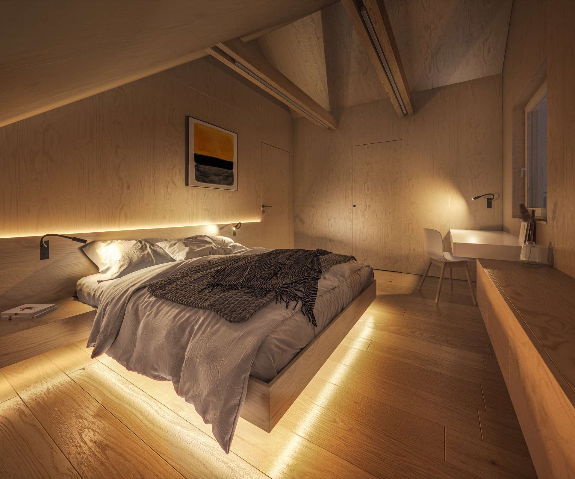 Illuminez votre chambre à coucher avec des rubans LED