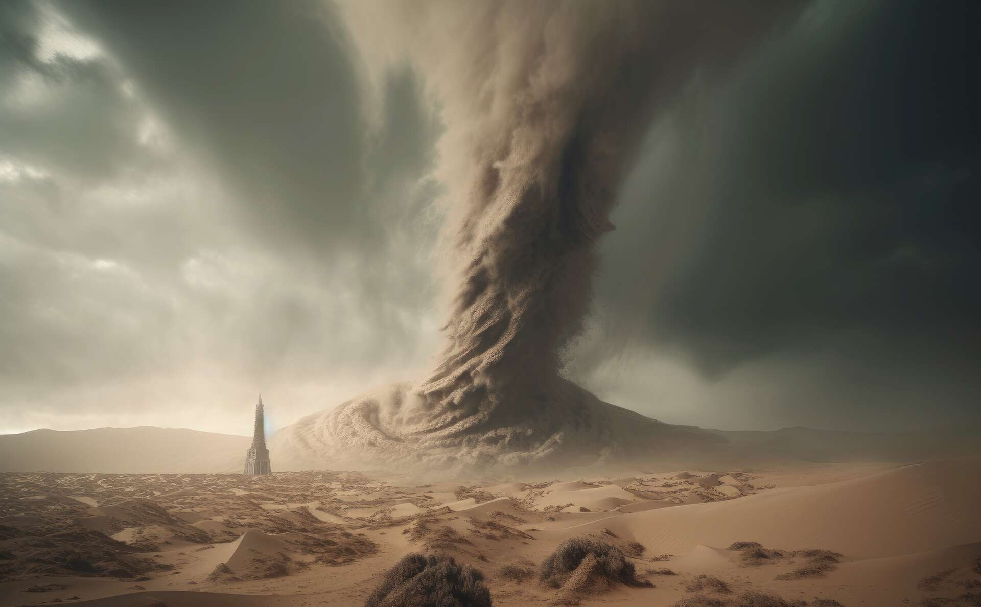 Des Images Spectaculaires Dune Tornade Monstrueuse Oman