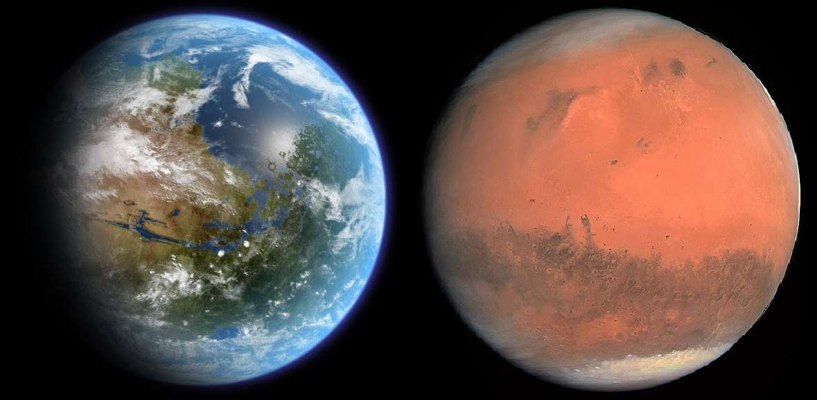 An amazing discovery of the remains of the Martian ocean at a depth of 10 to 20 kilometers!