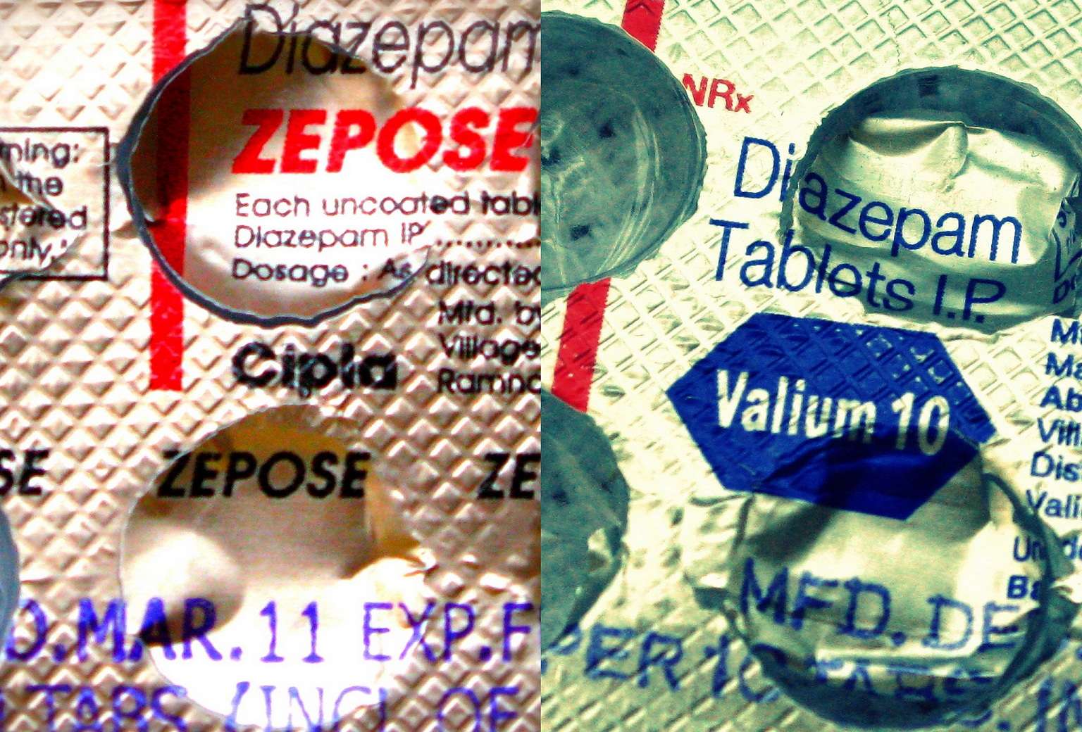 Le Valium® est un tranquillisant de la famille des benzodiazépines. © Miran Rijavec, Flickr, CC by 2.0