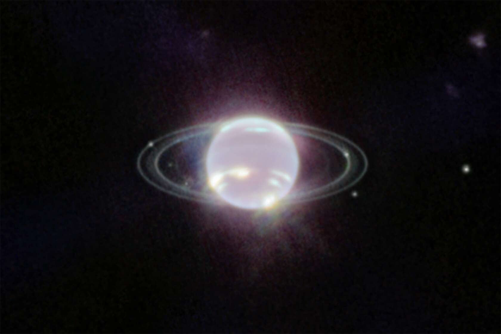 ¡el telescopio James-Webb observó a Neptuno con sus anillos!