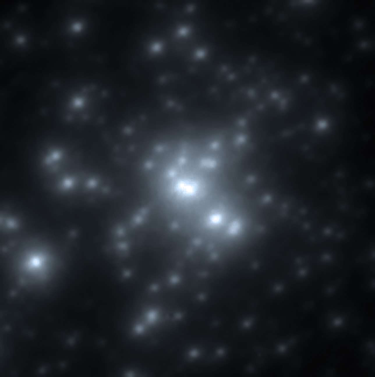 L'amas RMC 136a vu dans l'infra-rouge proche, ici en fausses couleurs. Crédit : ESO/P. Crowther/C.J. Evans
