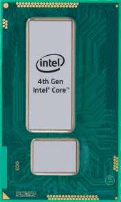 Avec ses puces Haswell, Intel mise sur l’autonomie et la mobilité Avec sa puce Haswell, Intel affirme que les performances augmentent de 11 % par rapport au modèle précédent, le Ivy Bridge, tout en consommant 25 % d’énergie en moins. En pratique, selon le site Extremetech qui a pu réaliser un test du nouveau processeur Core i7-4770K, les performances augmenteraient en fait de 6 à 10 % et les économies d’énergie sont effectivement flagrantes. © Intel