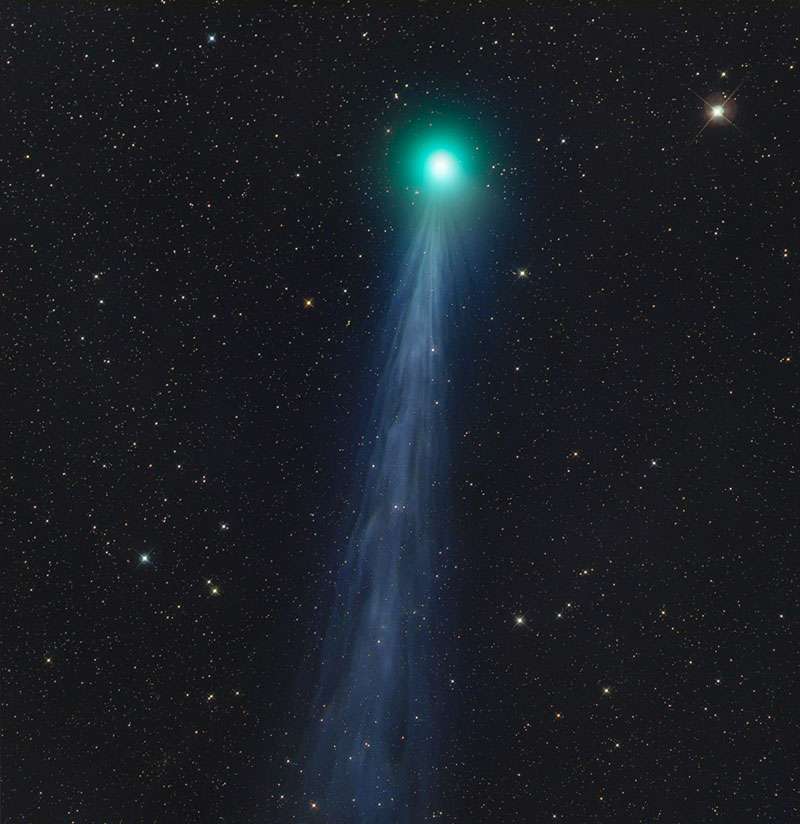La comète C/2014 Q2 Lovejoy photographiée le 14 janvier 2015 par l’Autrichien Gerald Rhemann. © Gerald Rhemann