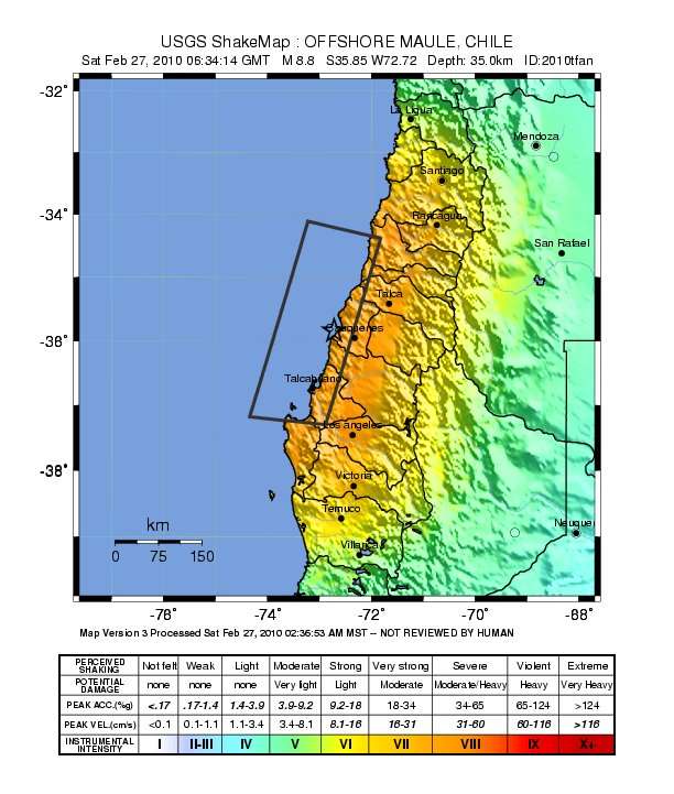 Un Seisme Meurtrier D Une Magnitude De 8 8 Frappe Le Chili