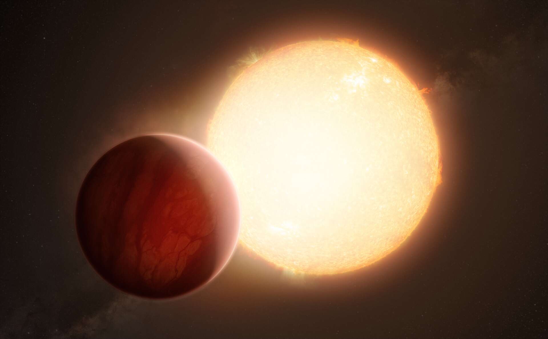 This planet is getting dangerously close to its dying star