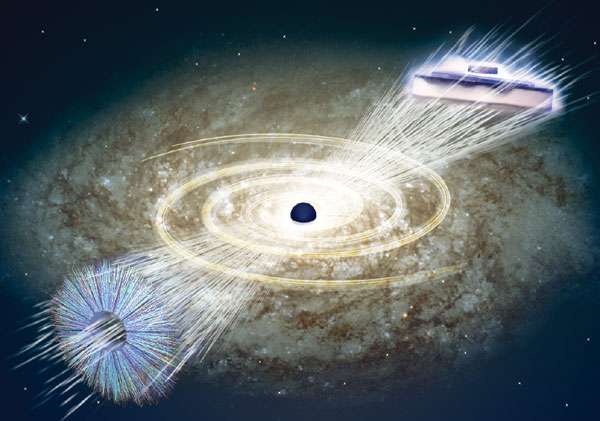 Magiquement, la théorie des trous noirs, celle de la supraconductivité et celle des collisions d'ions lourds conduisant à la formation d'un plasma de quarks-gluons sont mathématiquement liées par la théorie des cordes. Crédit : Nature