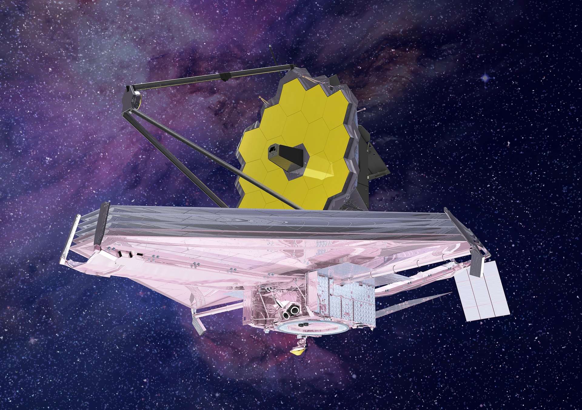 Définition Télescope spatial Jamesb JWST James b Space