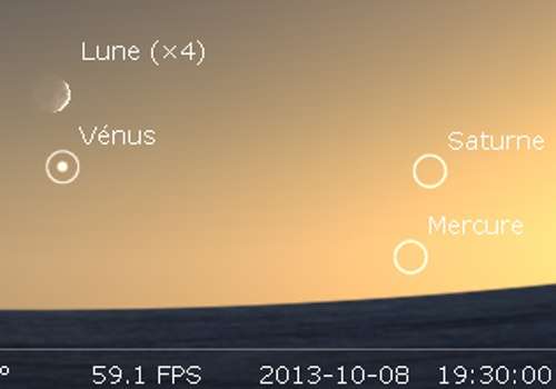 Plus grande élongation de Mercure à l'est du Soleil