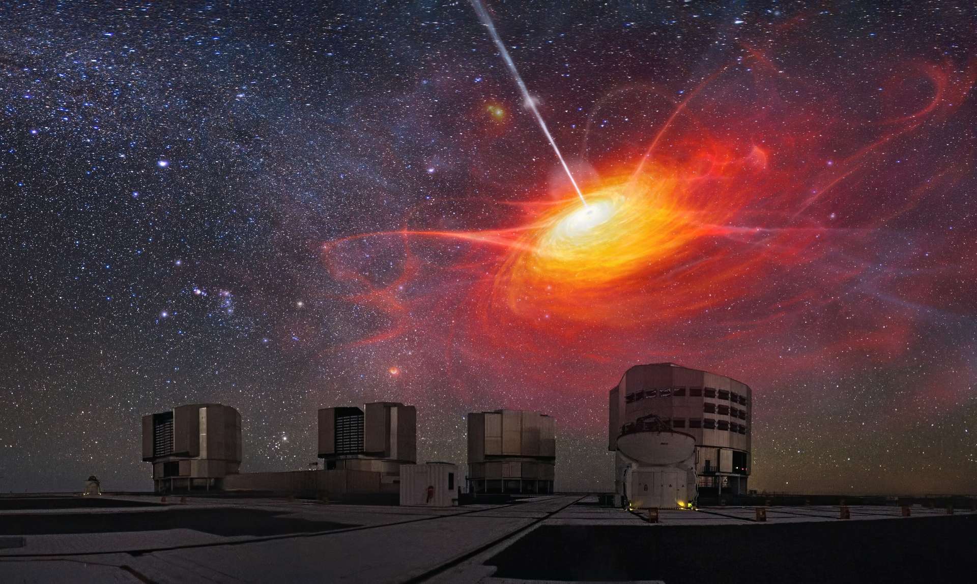 A primeira medição direta da massa de um buraco negro a 11 bilhões de anos-luz de distância surpreendeu os cosmólogos