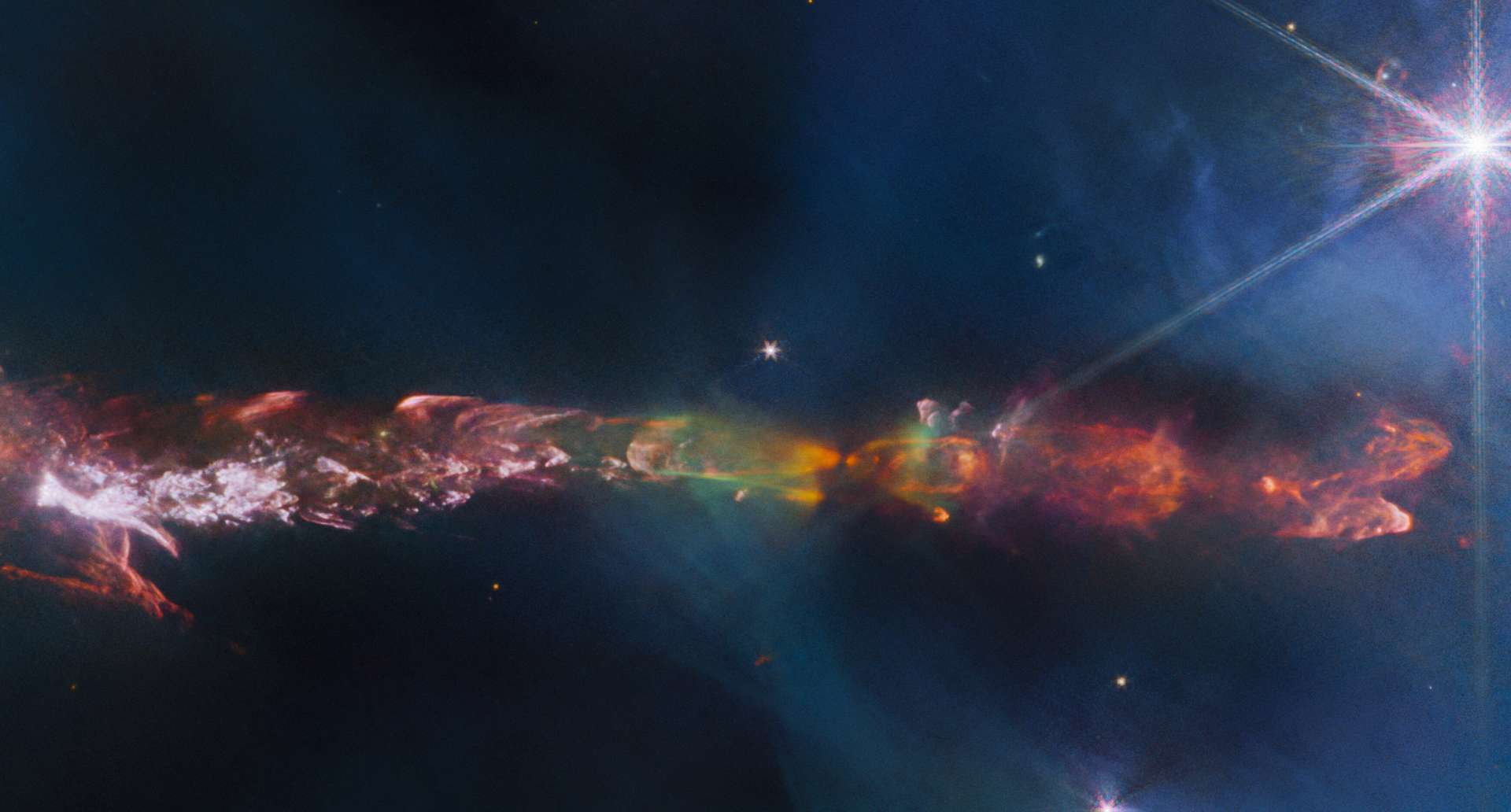 Il telescopio James Webb rivela dettagli squisiti di una stella neonata