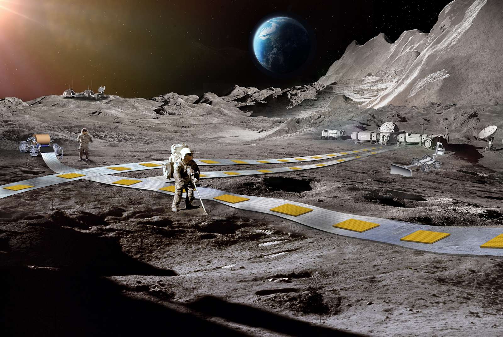 NASA is developing magnetic levitation trains that will travel on the moon!