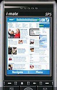 Deepfish : le navigateur pour les mobiles de Microsoft Ecran de Deepfish sur un téléphone portable.