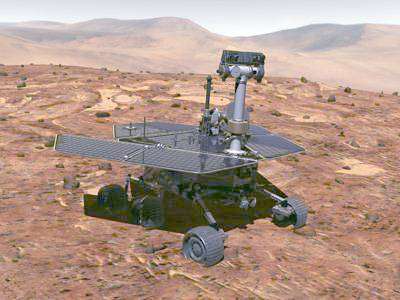 Les rovers jumeaux Spirit et Opportunity arpentent infatigablement la surface de Mars.