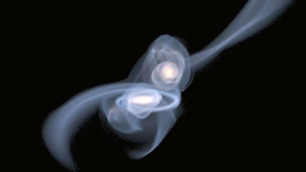 La collision des galaxies et la formation de l'oxygène La collision des galaxies et la formation de l'oxygène