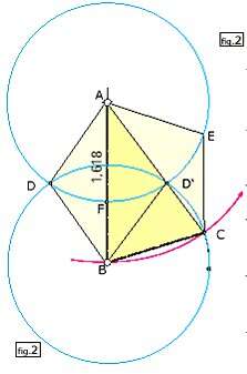 Ces deux cercles se coupent en D et D'. Ces deux cercles se coupent en D et D'.