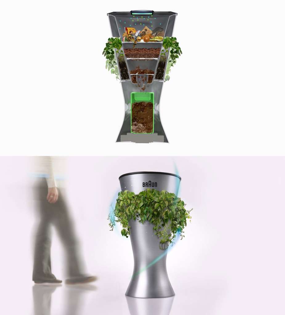 Envi, la poubelle plante Envi, la poubelle plante