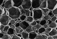 La structure de la mousse polyéthylène, agrandie 50 fois. Elle est utilisée par exemple dans la construction automobile et la technique orthopédique. © koepp.de La structure de la mousse polyéthylène, agrandie 50 fois. Elle est utilisée par exemple dans la construction automobile et la technique orthopédique. © koepp.de