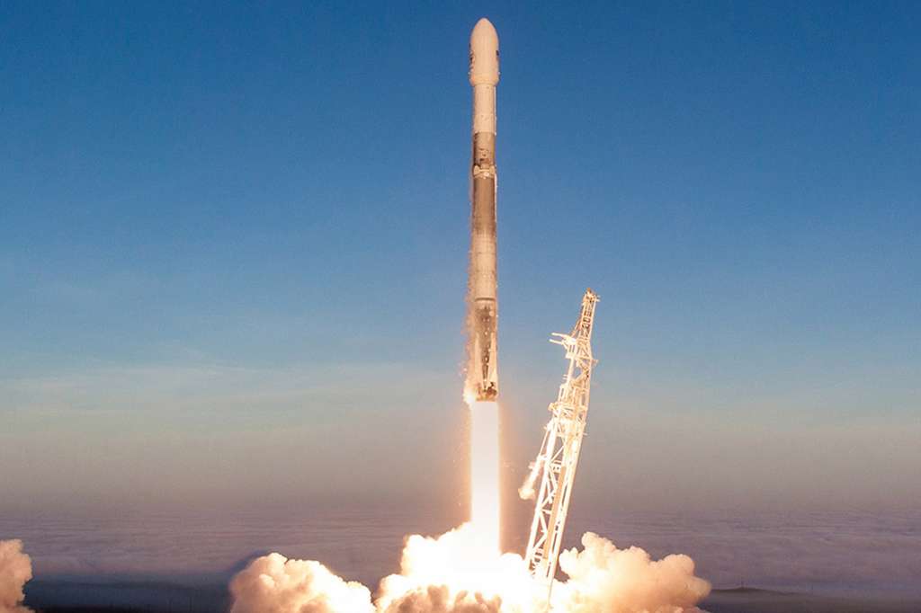 La Falcon 9, emblématique lanceur de SpaceX, dont le premier vol a eu lieu en 2010. © SpaceX