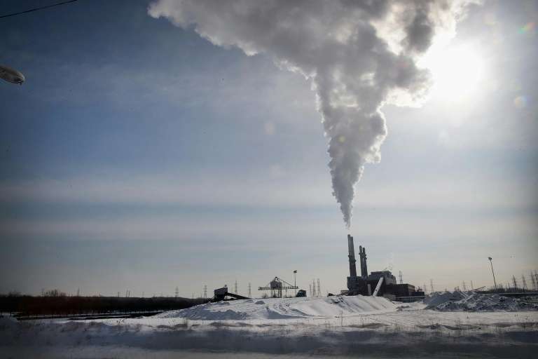 Les &eacute;missions li&eacute;es &agrave; l'activit&eacute; humaine ont fait grimper les niveaux de CO2 de plus de 40 % en un si&egrave;cle et demi. &copy; Scott Olson, Getty, AFP, Archives