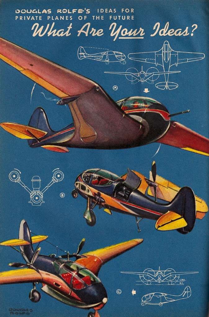 L'avion du futur selon Douglas Rolfe L'avion du futur selon Douglas Rolfe