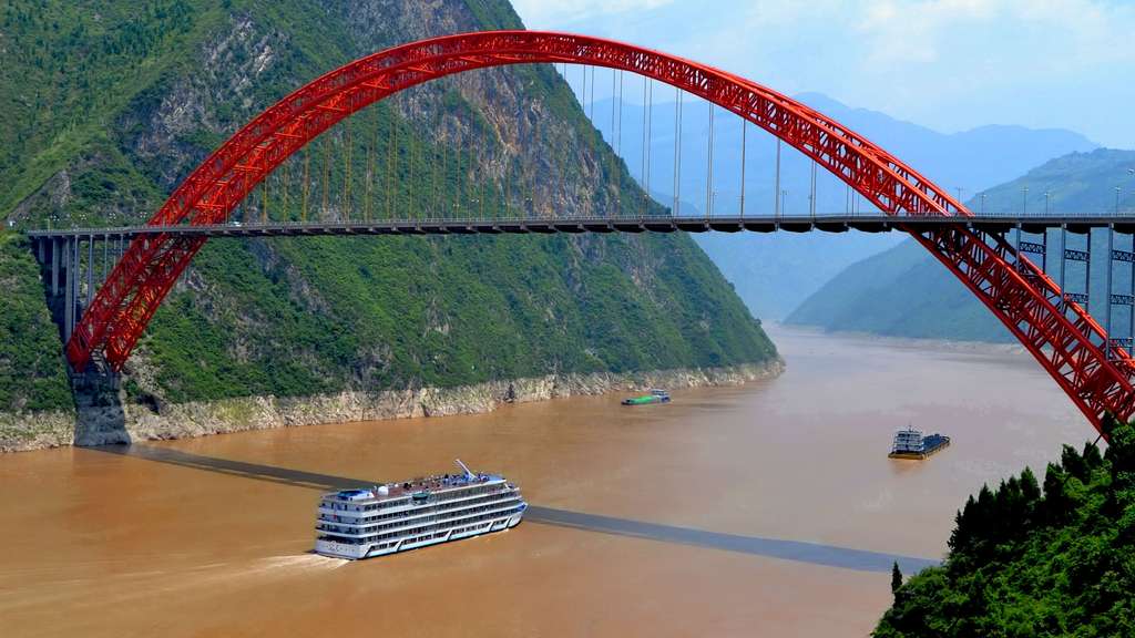 Le pont de Wushan, en Chine Le pont de Wushan, en Chine